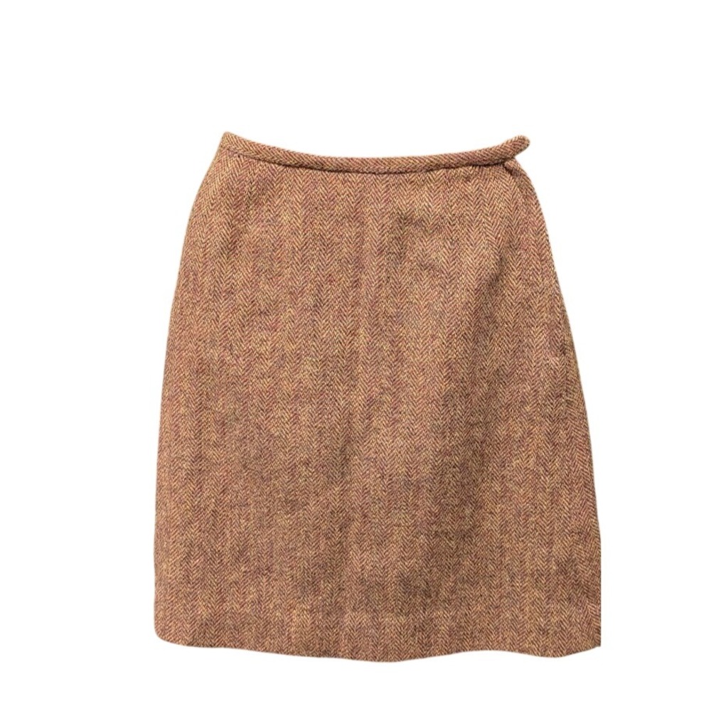 Vintage Harris Tweed Skirt Size S 100% Virgin Scottish Wool Dyed Spun Handwoven